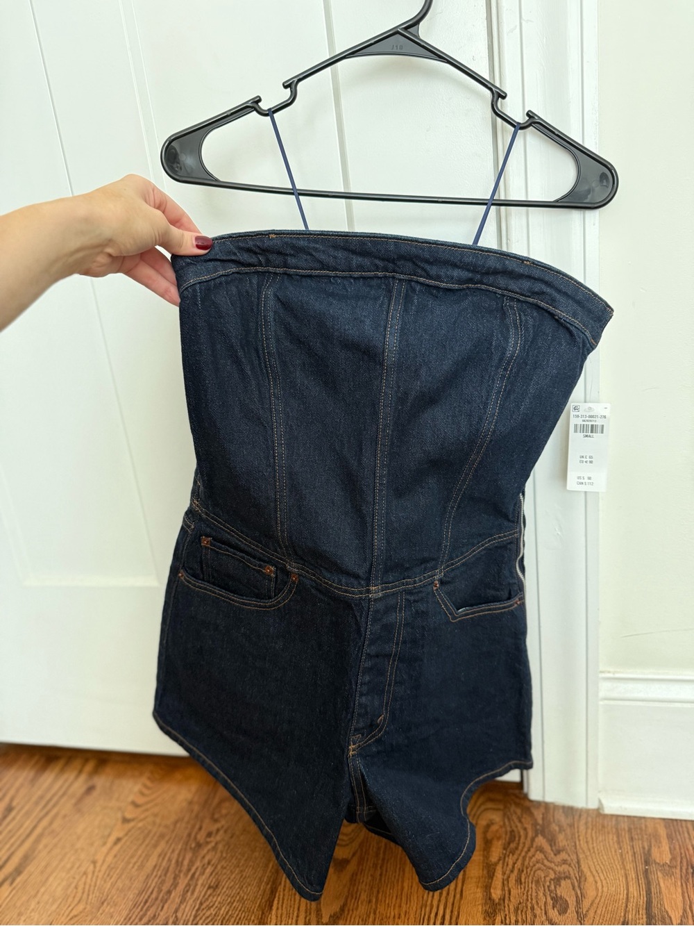 Abercrombie denim strapless jumpsuit